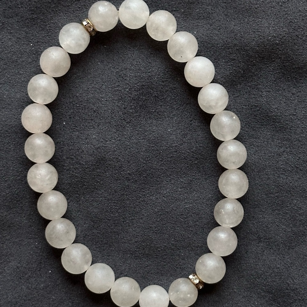 J Crew Blush Pink Beaded Bracelet